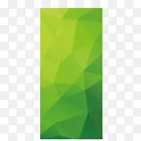 几何-不规则几何绿色背景