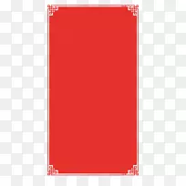 矩形文本区域图片框-在红色框架上