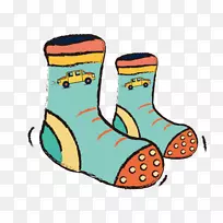 Sock-画可爱的婴儿袜