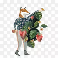 草莓野草图解-草莓狐种