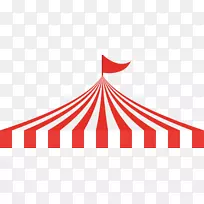 马戏团帐篷旅游狂欢节剪辑艺术-马戏团屋顶