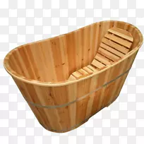 木浴缸浴.木制浴缸