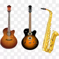 黄铜乐器，木管乐器.PNG小提琴萨克斯管材料