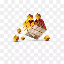 立方体三维计算机图形三维空间三维立方体