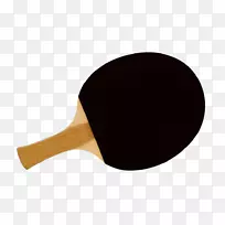 乒乓球球拍.黑色乒乓球球拍