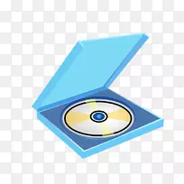 光盘-蓝色光盘盒