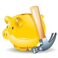 存钱罐省钱-猪和锤子