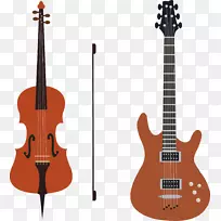 七弦吉他电吉他乐器弗洛伊德玫瑰吉他和小提琴照片