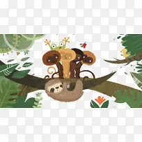 考拉袋熊插图-考拉画的猴子青蛙