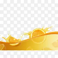 橙汁原料摄影墙纸.橙汁的新鲜飞溅