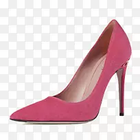 高跟鞋玫瑰粉红色红玫瑰红色高跟鞋