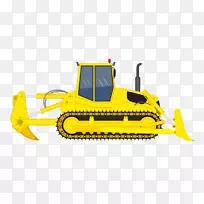 建筑工程挖掘机-黄色挖掘机