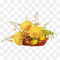 花束菊花剪贴画-菊花