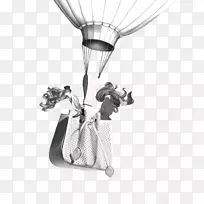 时装插画师劳拉·莱恩插画-女装热气球