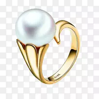 耳环结婚戒指珍珠白珍珠首饰广告