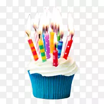 生日蛋糕祝你生日快乐-蓝色婚礼蛋糕