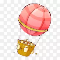 气球-卡通花卉热气球