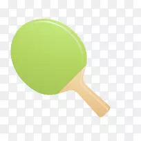 黄色球拍字体-新鲜的乒乓球球拍