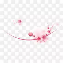 平面设计粉红色樱花-美丽的粉红色樱花