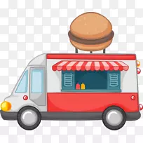 汉堡包快餐下载-卡通流汉堡车