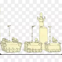 图标手绘坦克军团