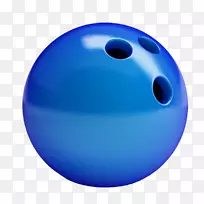 保龄球十针保龄球插图.蓝色质感保龄球