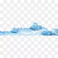 冰山蓝色剪贴画-冰山蓝色装饰图案