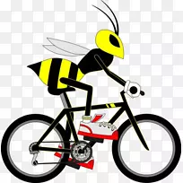 特里克自行车公司电动自行车曲轴组轮胎卡通蜜蜂骑自行车