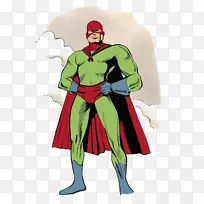 超人卡通画插图-“超人”