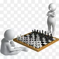 国际象棋三维计算机图形-下国际象棋三维人