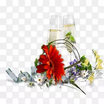 生日祝福圣徒问候花束-花束