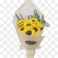 花束设计常见的向日葵黄向日葵花束