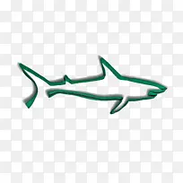 鲨鱼广告创意图案设计-鲨鱼丝带