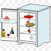冰箱-免费剪贴画-各种水果冰箱