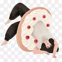甜甜圈插画插图.甜甜圈饼干