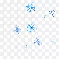 区域图案-蓝色降雪材料