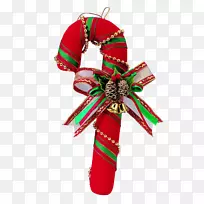 圣诞礼物圣诞老人剪贴画-棒棒糖吊坠