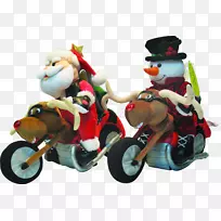 圣诞老人玩具儿童-圣诞老人和雪人