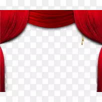 窗帘织物花纹.红色舞台窗帘