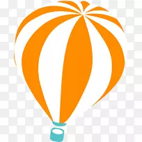 热气球免费内容夹艺术橙色热气球