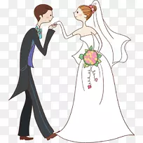 婚姻婚礼-新娘和新郎