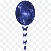 气球-蓝色蝴蝶气球