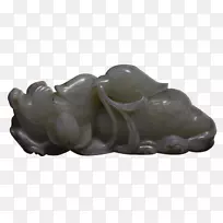 清代玉白玉鸭