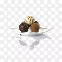 巧克力松露白巧克力奶油白巧克力酸奶盘扣夹免费高清