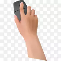 电脑鼠标拇指手臂