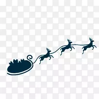 鲁道夫圣诞老人驯鹿-三只圣诞驯鹿