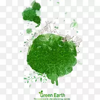 绿色环保风车-绿色建筑