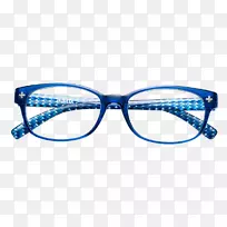 护目镜眼镜蓝色设计师蓝色框架眼镜框架