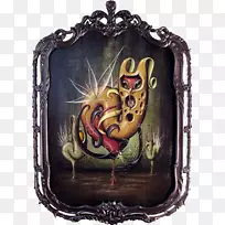 艺术绘画-复古怪物画框
