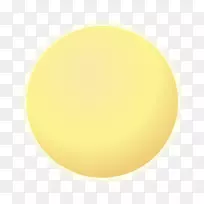 朗格伊黄色圆圈-黄色卡通月亮